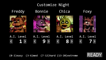 Five Nights at Freddy's screen